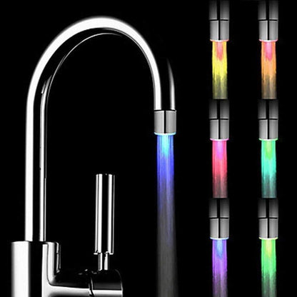Color LED Light Changing Glow Sensor Water Faucet Tap